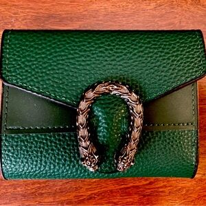 Dark green wallet